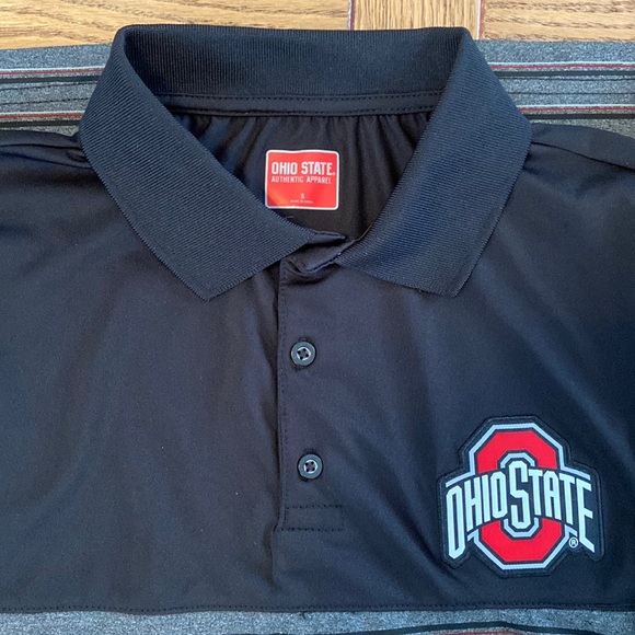 NWT | OHIO STATE Authentic Apparel Golf Polo Shirt ~ Mens SMALL - Picture 3 of 8